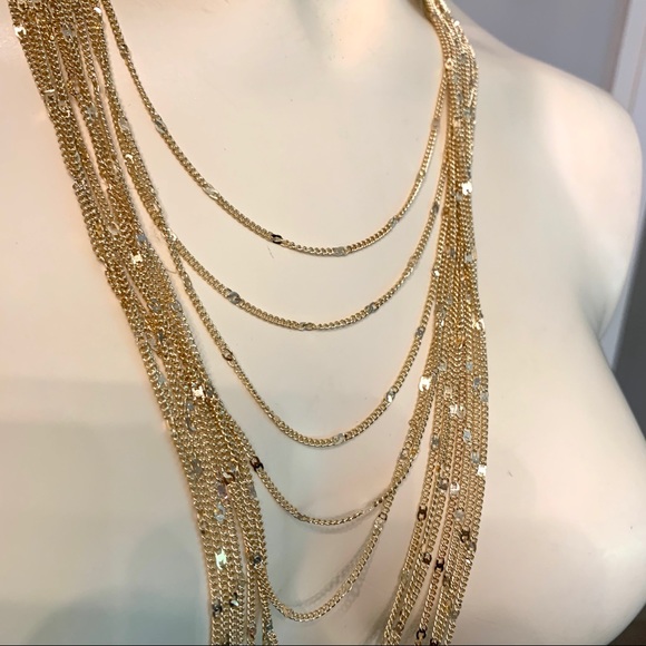 *SOLD* Savvy Cie 18K gold plated multistrand - Picture 3 of 7